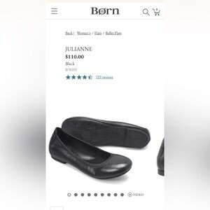 Born Julianne Classic Black Flats